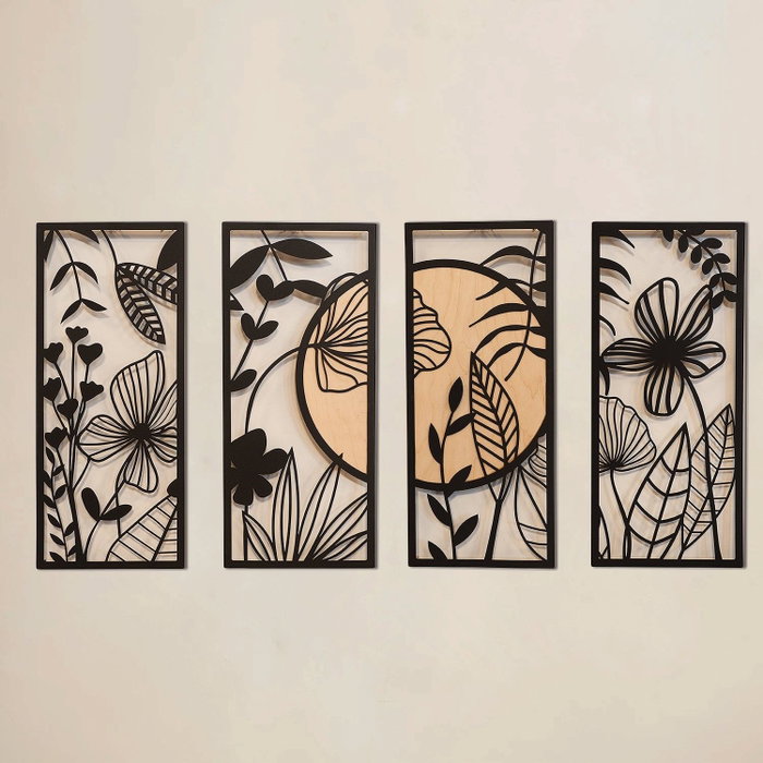 Wallity Ginkgo Wood - APT601MS Negro y beige Wallity Ginkgo Wood - APT601MS Negro y beige